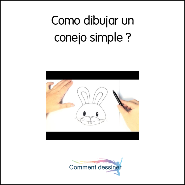 Como dibujar un conejo simple